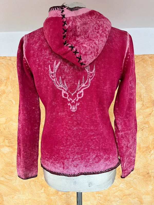 Cardigan Con Cappuccio  Tirolese Xs