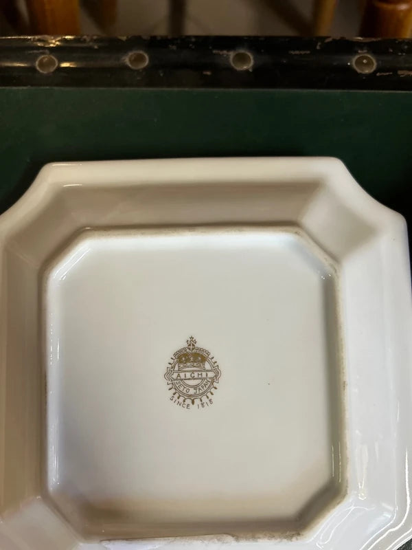 Piatto Con Coppetta Aichi Giappone Anni 50