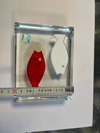 Fermacarte Vetro Murano Pesci Abate Zanetti