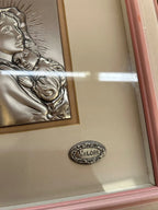 Placca Madonna Con Bambino Argento 925 Valori