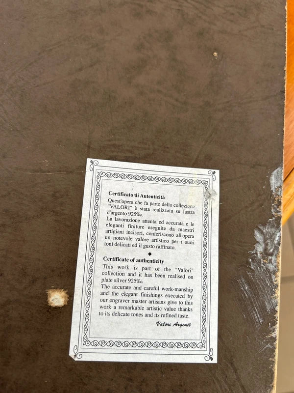 Placca Madonna Con Bambino Argento 925 Valori