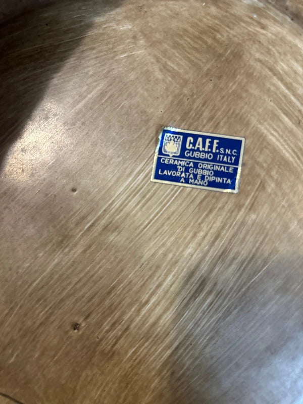 Grande Piatto Dipinto a mano Gubbio