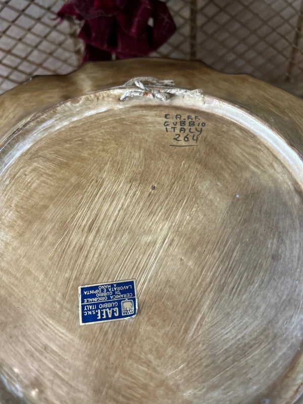 Grande Piatto Dipinto a mano Gubbio