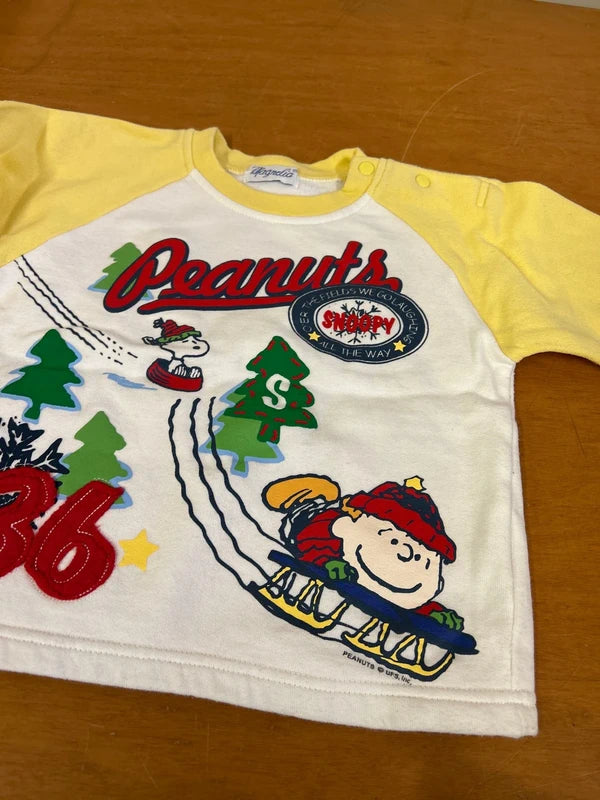 Maglia Felpa Peanuts Snoopy Magnolia Cotone 12 Mesi