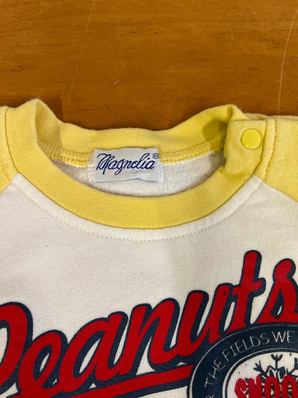 Maglia Felpa Peanuts Snoopy Magnolia Cotone 12 Mesi