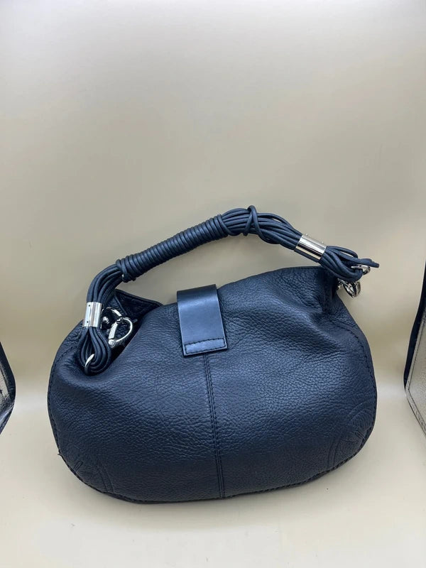 borsetta in pelle Nera Manico Intrecciato Gianfranco Ferrè