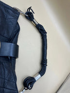 borsetta in pelle Nera Manico Intrecciato Gianfranco Ferrè