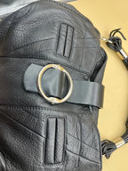 borsetta in pelle Nera Manico Intrecciato Gianfranco Ferrè