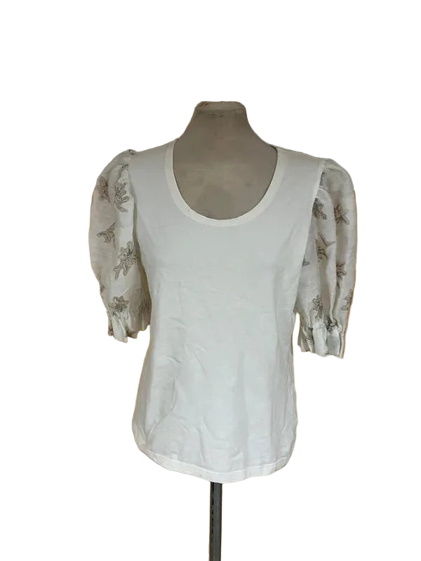 Maglietta Camicia Maniche In Lino Tirolese Donna L