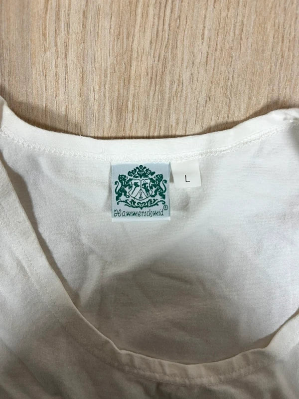 Maglietta Camicia Maniche In Lino Tirolese Donna L