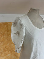 Maglietta Camicia Maniche In Lino Tirolese Donna L
