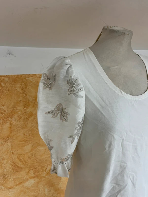 Maglietta Camicia Maniche In Lino Tirolese Donna L