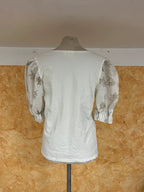 Maglietta Camicia Maniche In Lino Tirolese Donna L
