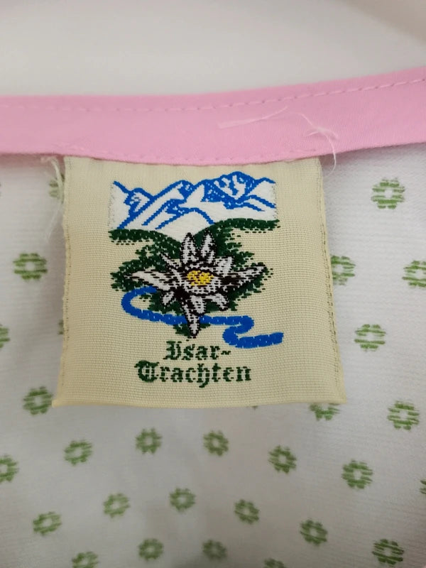 Vestito Tirolese Bimba Rosa Verde Isar-trachten Cm 116