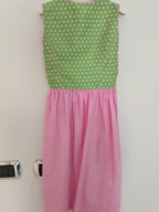 Vestito Tirolese Bimba Rosa Verde Isar-trachten Cm 116