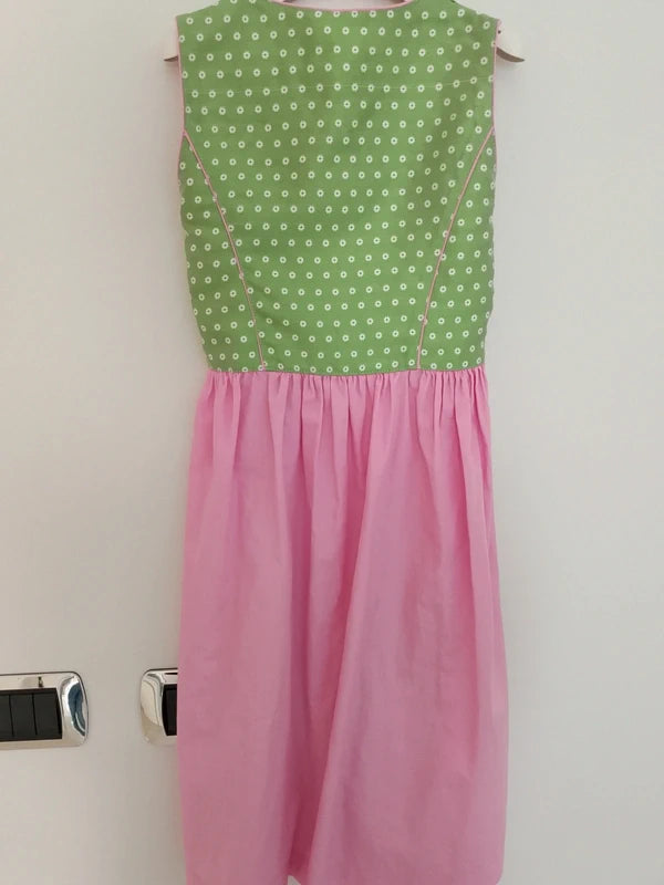 Vestito Tirolese Bimba Rosa Verde Isar-trachten Cm 116