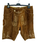 Lederhosen In Pelle Tirolesi 50 Marrone Chiaro