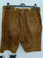Lederhosen In Pelle Tirolesi 50 Marrone Chiaro