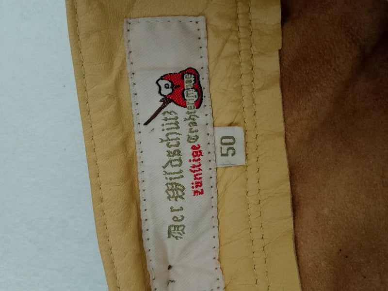 Lederhosen In Pelle Tirolesi 50 Marrone Chiaro