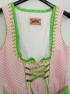 Vestito Tirolese Rosa Stockerpoint Con Grembiule Verde Acido S