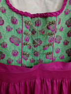 Vestito Tirolese Edelherz Con Grembiule Rosa Scuro S