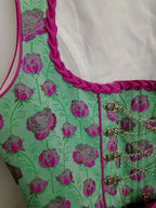 Vestito Tirolese Edelherz Con Grembiule Rosa Scuro S