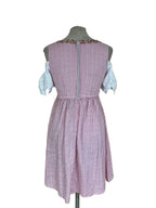 Vestito Dirndl Tirolese Da Donna S Rosa Bianco