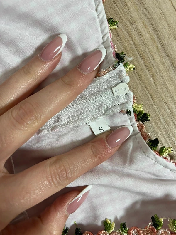 Vestito Dirndl Tirolese Da Donna S Rosa Bianco