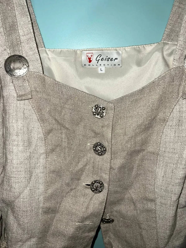 Top Donna Tirolese Geiser Collection | Lino & Viscosa | Taglia L