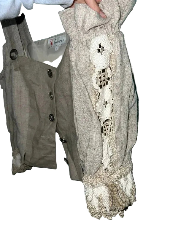 Top Donna Tirolese Geiser Collection | Lino & Viscosa | Taglia L