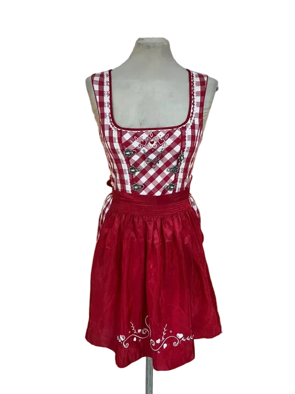 Vestito Dirndl con grembiule Da Bambina Kruger Madl Cm 158 10-12 Anni
