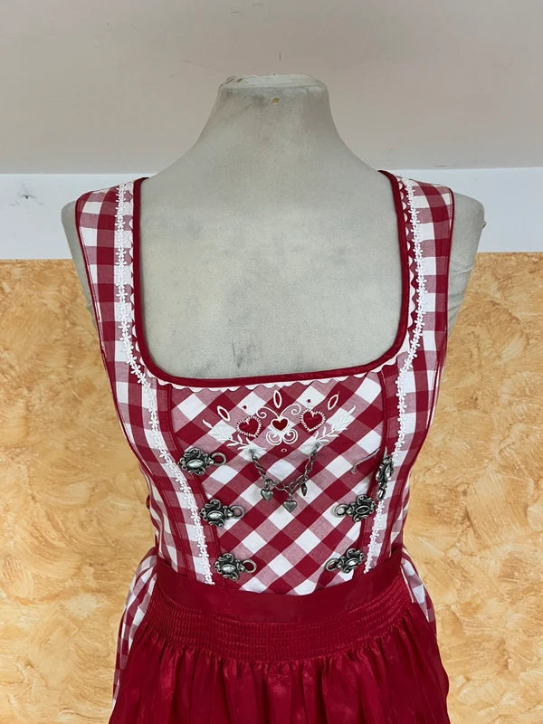 Vestito Dirndl con grembiule Da Bambina Kruger Madl Cm 158 10-12 Anni