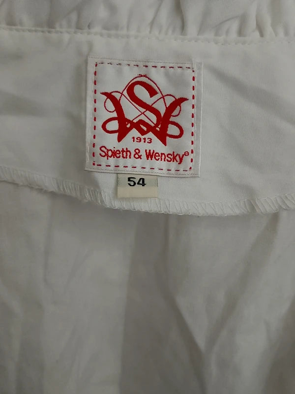 Camicia Corta Tirolese Xxxxl 54 Bordo Rosso
