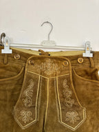 Pantalone Tirolese Da Uomo 46 M In Pelle Lederhosen