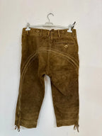 Pantalone Tirolese Da Uomo 46 M In Pelle Lederhosen