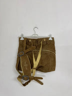 Pantaloncino Tirolese Lederhosen In Pelle Da Donna S / It 42 / Eu 36
