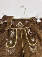 Pantaloncino Tirolese Lederhosen In Pelle Da Donna S / It 42 / Eu 36
