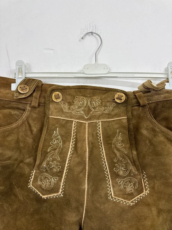 Pantalone Tirolese Lederhosen Da Uomo Xl Spieth & Wensky