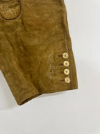 Pantaloncino Tirolese Lederhosen Da Uomo Xl 52 H. Moser