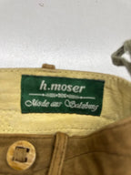 Pantaloncino Tirolese Lederhosen Da Uomo Xl 52 H. Moser