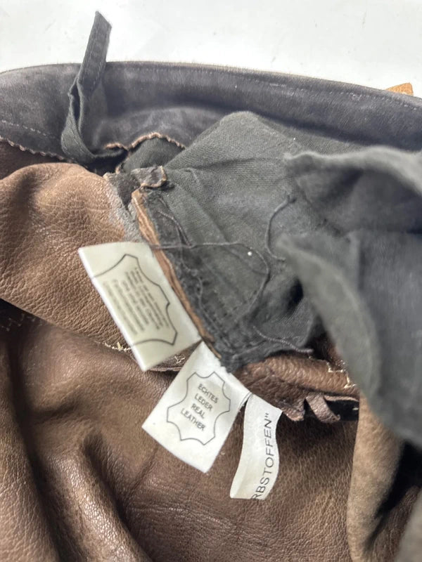Pantalone Tirolese Nero Da Uomo Xxl Lederhosen