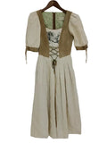 Vestito Tirolese Ecru H. Moser Lungo Xs