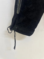 Pantalone Tirolese Lederhosen Neri Da Uomo M Beckett