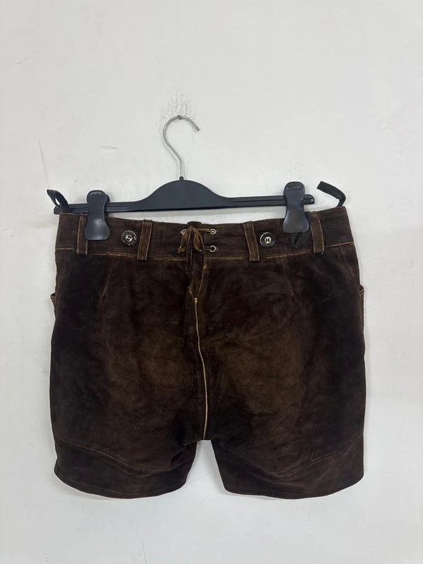 Pantaloncino Tirolese Lederhosen Da Donna Xs / It 38 / Eu 34 Country Line