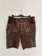 Pantaloncino Tirolese Lederhosen Da Uomo Xxl Waldschütz