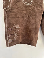 Pantaloncino Tirolese Lederhosen Da Uomo Xxl Waldschütz