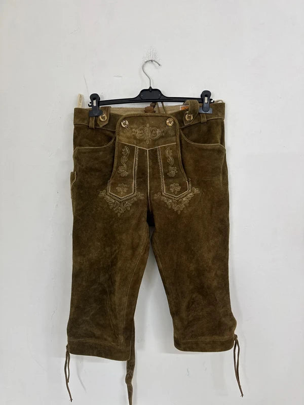 Pantalone Tirolese Lederhosen Da Uomo Xl Country Maddox