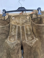 Pantalone Tirolese Lederhosen Da Uomo Xl Country Maddox
