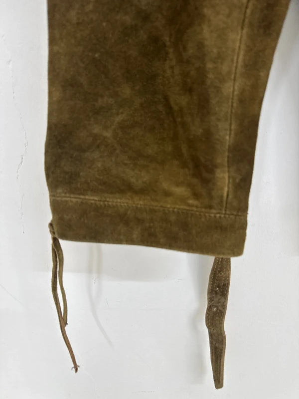 Pantalone Tirolese Lederhosen Da Uomo Xl Country Maddox