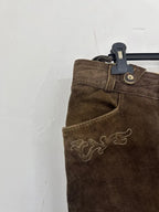 Pantalone Tirolese lederhosen Da Donna M / It 42 / Eu 38 country Line
